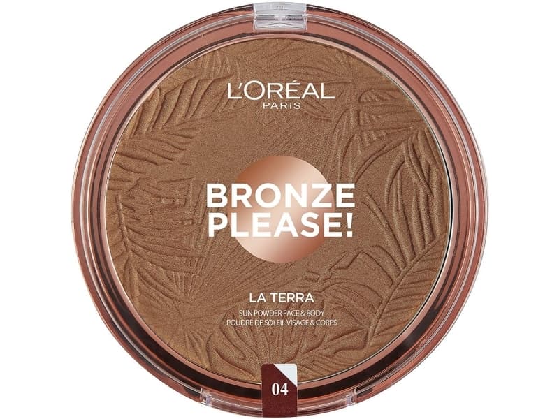 L'Oréal Paris (public) Bronze Please!, Brun, Palett, Bronserande, Pressat puder, Kvinna, 1 styck