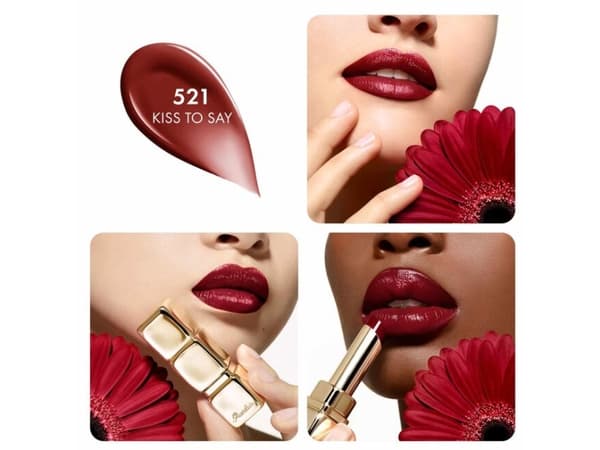 GUERLAIN KISSKISS SHINE BLOOM LIPSTICK 521 KISS TO SAY 3,2g