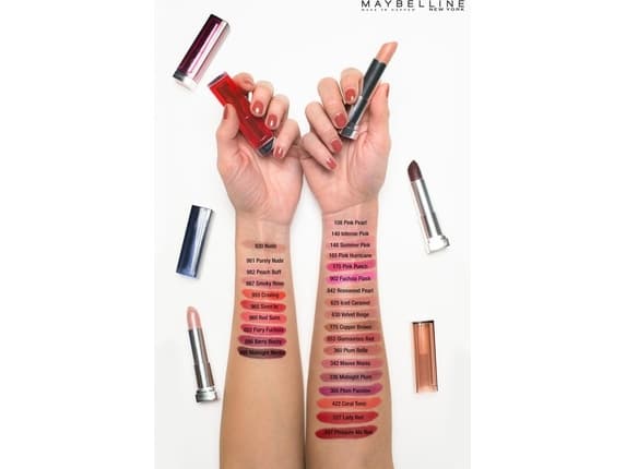 Maybelline Maybelline, Color Sensational Vivid, High Shine, Cream Lipstick, 338, Midnight Plum, 4 g For Women