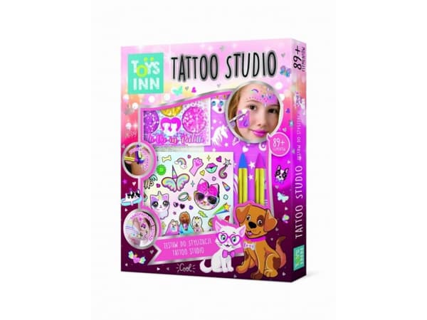 Tatoo Studio muotoiluun + tatuoinnit, glitterit ja asusteet Eläimet STN 7595