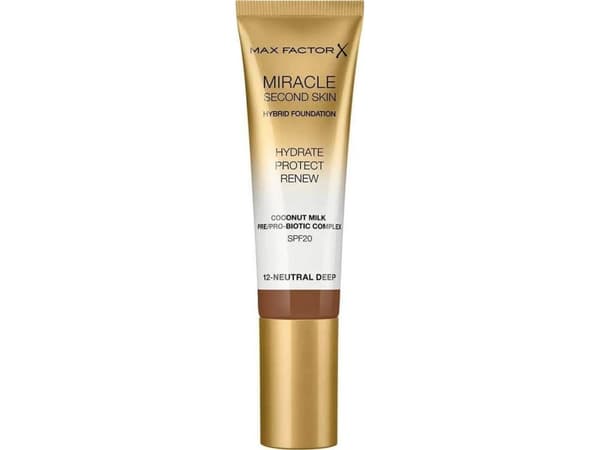 MAX FACTOR Miracle Second Skin Hybrid Foundation podkład nawilżający z filtrem 12 Neutral Deep 30ml