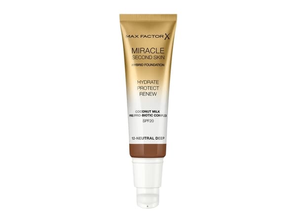 MAX FACTOR Miracle Second Skin Hybrid Foundation podkład nawilżający z filtrem 12 Neutral Deep 30ml