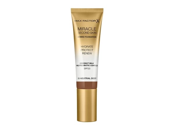 MAX FACTOR Miracle Second Skin Hybrid Foundation podkład nawilżający z filtrem 12 Neutral Deep 30ml