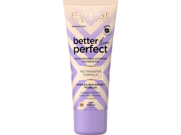 EVELINE FARGEBOK Eveline Better Than Perfect Fuktighetsgivende og dekkende foundation nr. 02 Light Vanilla 30ml