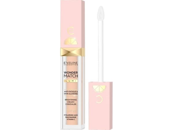 EVELINE_Wonder Match Lumi Brightening Creamy Concealer SPF20 valaiseva silmänalusvoide 15 6.8ml