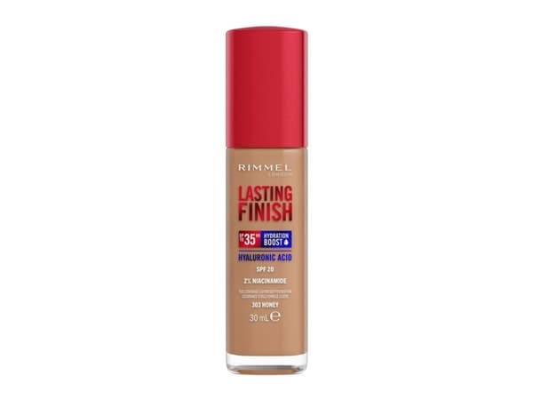 Rimmel Rimmel Lasting Finish 35H silnie nawilżający i długotrwale kryjący podkład do twarzy z filtrem SPF20 303 Honey 30ml
