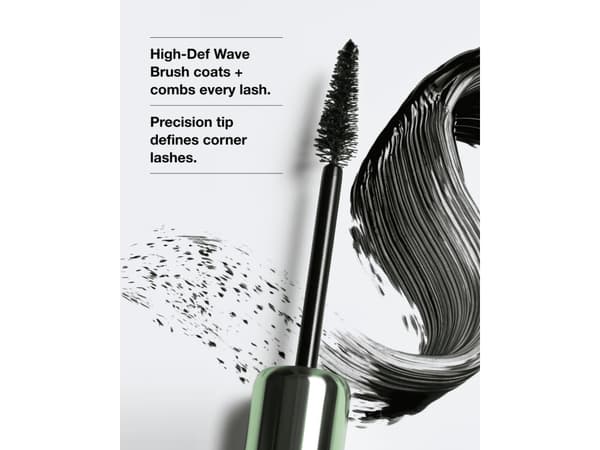 Clinique High Impact High-Fi, svart, intens svart/brun, nærende, styrkende, volum, 10 ml, kvinner, arganolje, kokosnøttolje