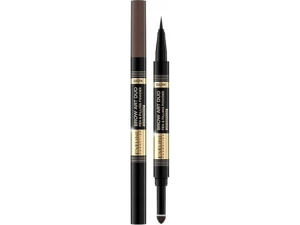 Eveline Brow Art Duo Eyebrow Pencil 2-in-1 - Dark 1pc
