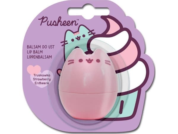 PUSHEEN_Leppepomade 3D leppepomade for barn Jordbær 4g