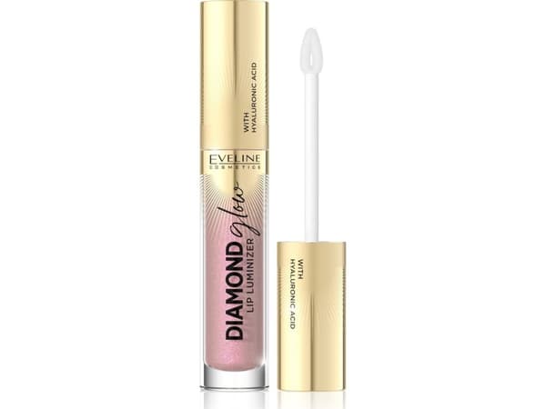 Eveline Diamond Glow Lip Luminizer Lip Gloss with Hyaluronic Acid No. 08 4.5ml
