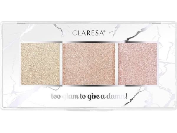 CLARESA_Too Glam To Give A Damn highlighter palette 12 Golden Glow 12.5g