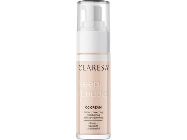 CLARESA_Keep In Nude CC Cream to even out skin tone 101 Light 33g