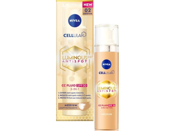 Osram NIVEA LUMINOUS anti-pigmentaatiovoide CC SPF 30, sävy 02/MEDIUM,40ml