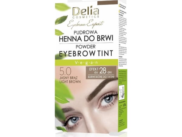 DELIA_Pulveri kulmakarvojen henna 5.0 Vaaleanruskea 4g