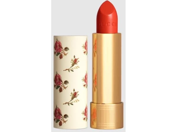 Gucci Gucci, Rouge A Levres Voile, Long-Lasting, Cream Lipstick, 302, Agatha Orange, 3.5 g For Women