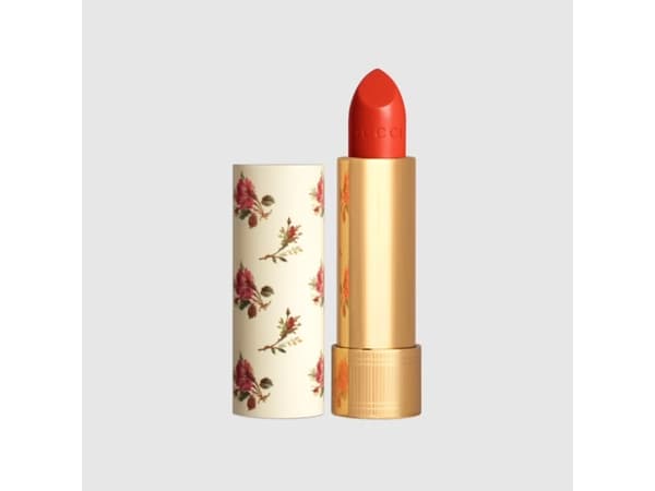 Gucci Gucci, Rouge A Levres Voile, Long-Lasting, Cream Lipstick, 302, Agatha Orange, 3.5 g For Women