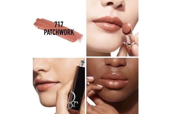 Christian Dior, Addict, Shine, Cream Lipstick, 717, Patchwork, Refill, 3.2 g For Women