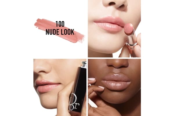 Christian Dior, Addict, Shine, Cream Lipstick, 100, Nude Look, Refill, 3.2 g For Women