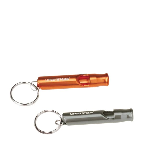 LIFESYSTEMS MOUNTAIN WHISTLE, visselpipa aluminium, säkerhetsvisselpipa