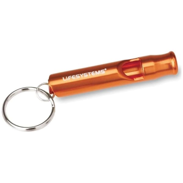 LIFESYSTEMS MOUNTAIN WHISTLE, visselpipa aluminium, säkerhetsvisselpipa