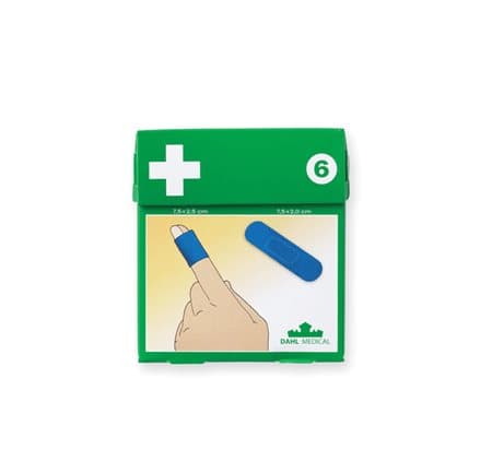 Plastplåster blå detectable, 50-pack "6"