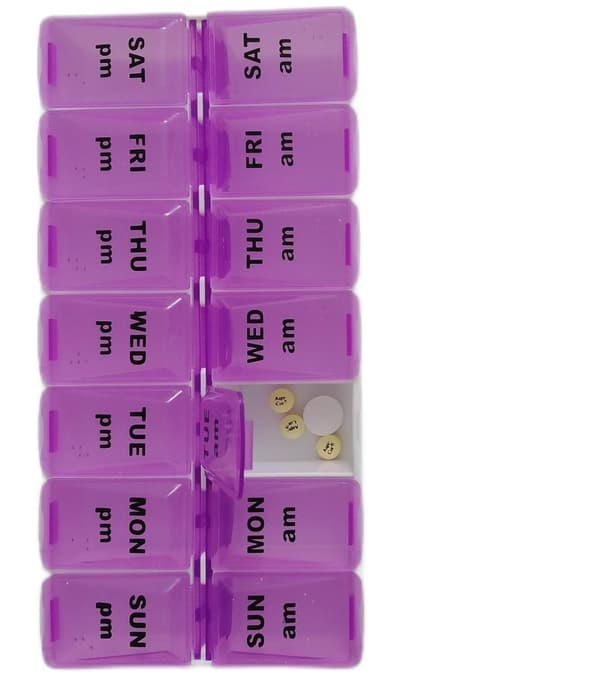 PILLERASK 14 Fack / 7 Dagar doserings .MEDICINASK / DOSERINGSASK