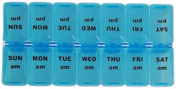 PILLERASK 14 Fack / 7 Dagar doserings .MEDICINASK / DOSERINGSASK