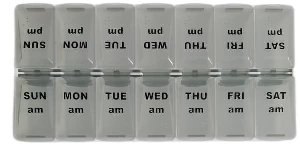 PILLERASK 14 Fack / För 2Veckor/7Dagar doserings