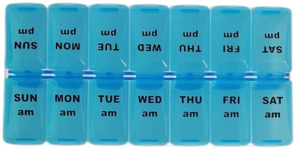 PILLERASK 14 Fack / För 2Veckor/7Dagar doserings