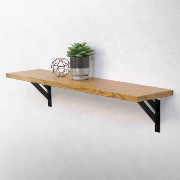 Hyllykannattimet 2 kpl 180x180 mm musta alumiini ML design