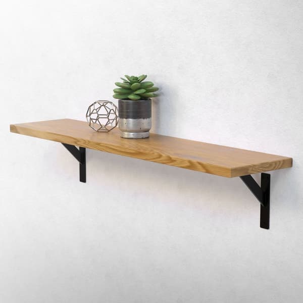 Hyllykannattimet 2 kpl 180x180 mm musta alumiini ML design