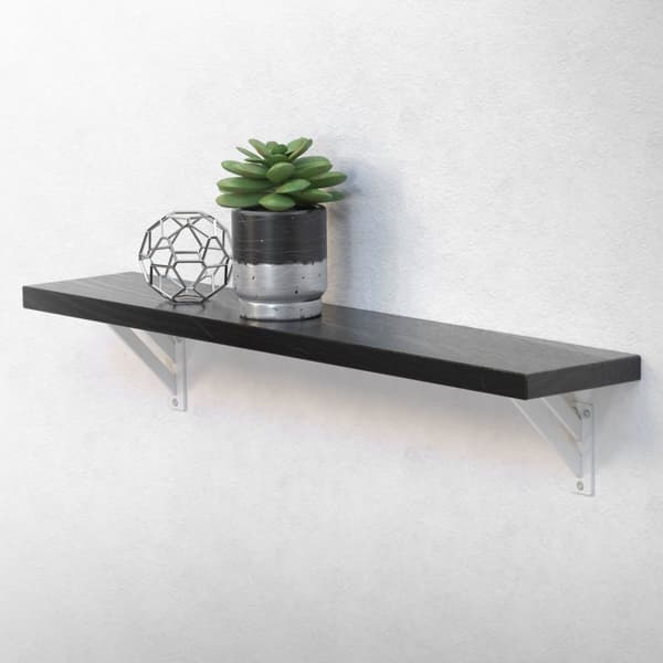 Hyllkonsoler set om 2 st 120x120 mm vit aluminium ML design