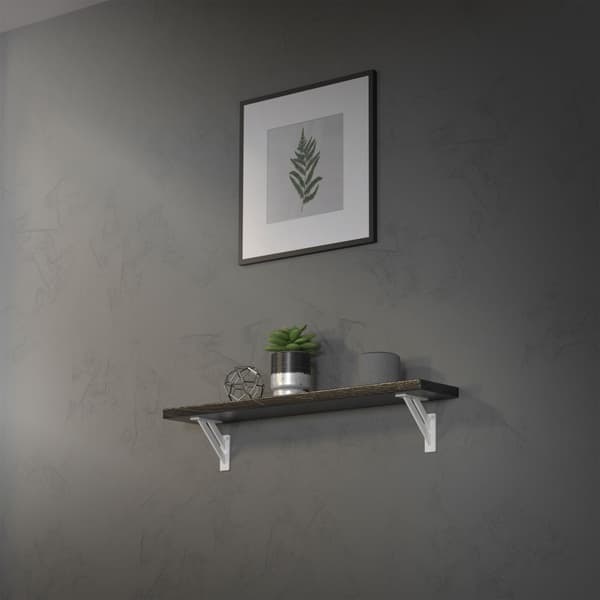 Hyldeknægtsæt med 2 stk. 120x120 mm hvid aluminium ML-design