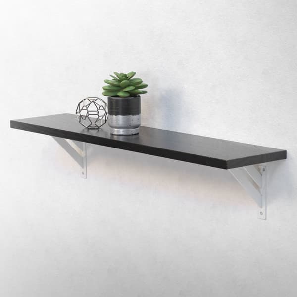 Hyllkonsoler 2 st 180x180 mm vit aluminium ML design