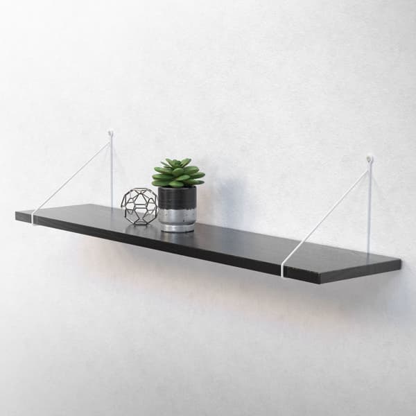 Hyldeknægt trekant 2 stk. 25x25 cm hvid metal ML-design