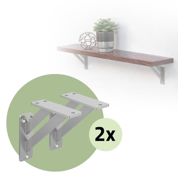 Set med 4 hyllkonsoler i aluminium Hyllkonsol Hyllkonsol Hyllstöd Hyllkonsol Hyllkonsol Hyllkonsol