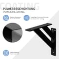 Miniatyrbillede 5 af 8: Sæt med 4 hyldeknægte i aluminium Hyldeknægte Hyldeknægte Hyldeknægte Hyldestøtte Hyldeknægte