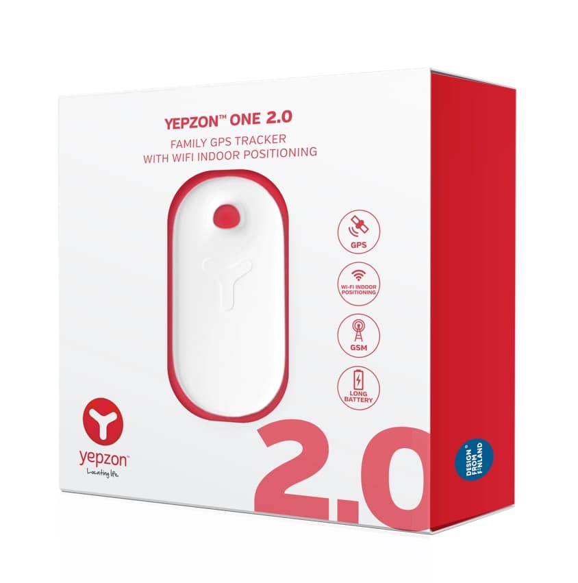 YEPZON ONE 2.0 GPS LOCATOR WHITE INCL PROTECTIVE BAG