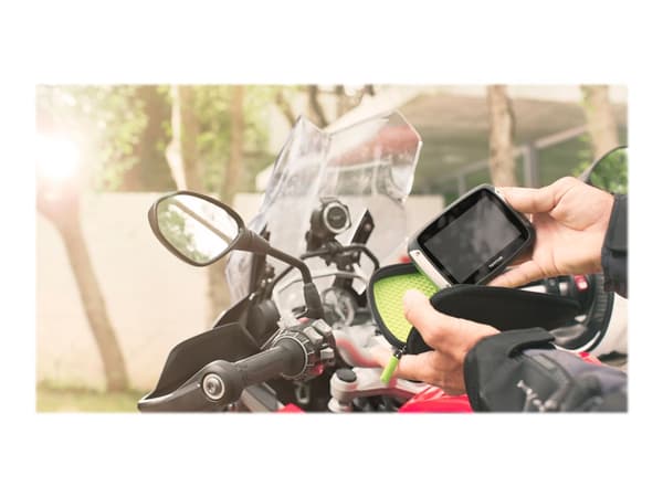 TomTom Autokiinnityssarja ja suojaava kantolaukku, 10,9 cm (4.3"), Suojus, Musta, TomTom, Rider 400, 410, Naarmuuntumisenkestävä, Iskunkestävä