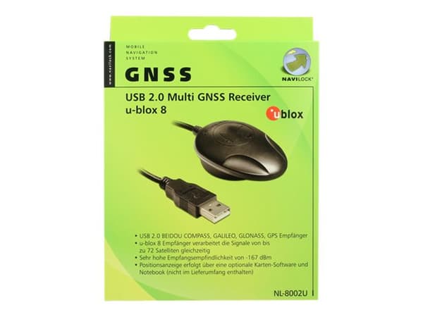 Navilock NL-8002U Multi GNSS Receiver - GPS/GLONASS/GALILEO mottakermodul