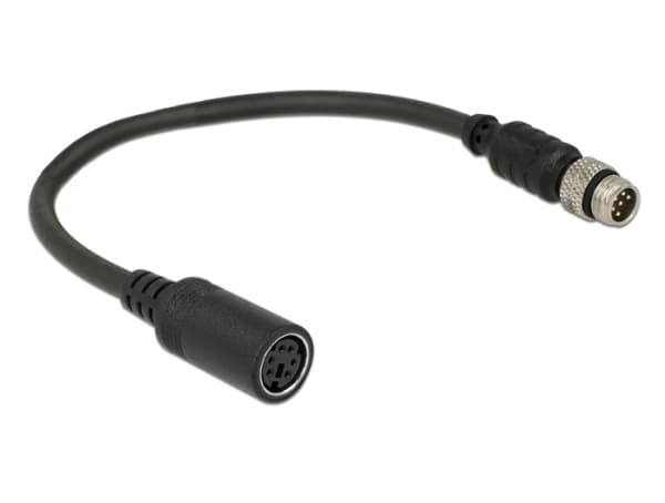 Navilock - GPS-kabel - RS-232 - PS/2 (hunn) til 6-stifts M8 (hann) - 20 cm - svart