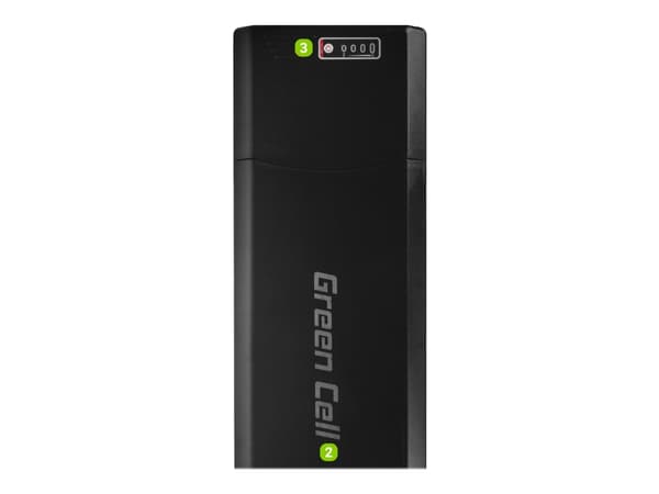 Green Cell EBIKE51STD, Akku, Musta