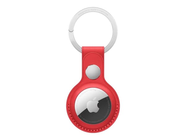 Apple - (PRODUCT) RED - AirTag-fodral - rostfritt stål, läder - rött - för AirTag