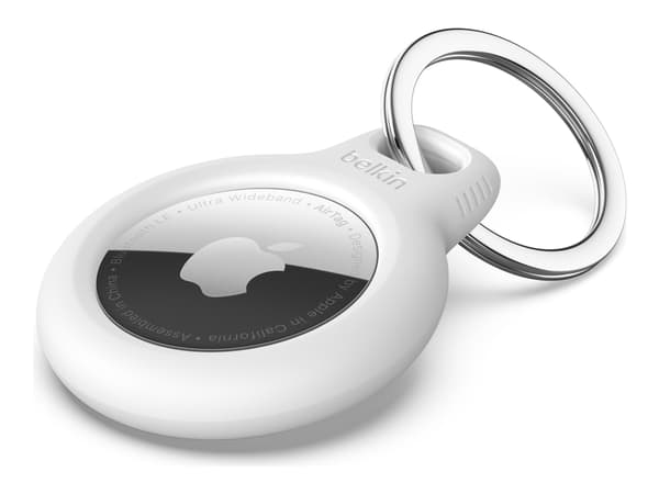 Belkin F8W973btWHT, Avaimenperä äänellä, Valkoinen, Naarmuuntumisenkestävä, 1 kpl, AirTag