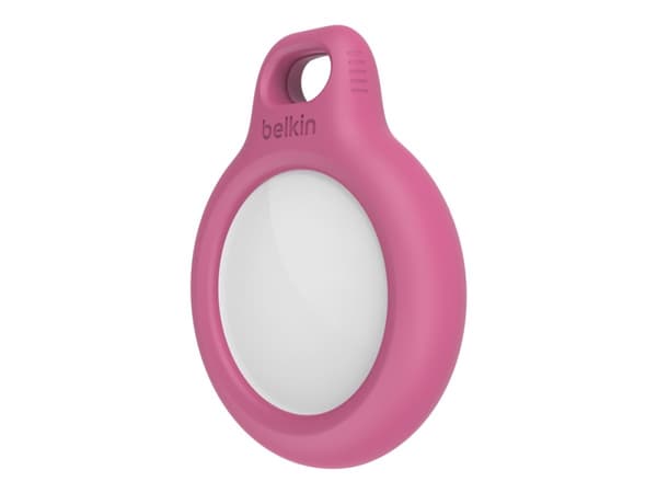 Belkin F8W973btPNK, Avaimenperä äänellä, Vaaleanpunainen, Naarmuuntumisenkestävä, 1 kpl, AirTag, 7,4 g