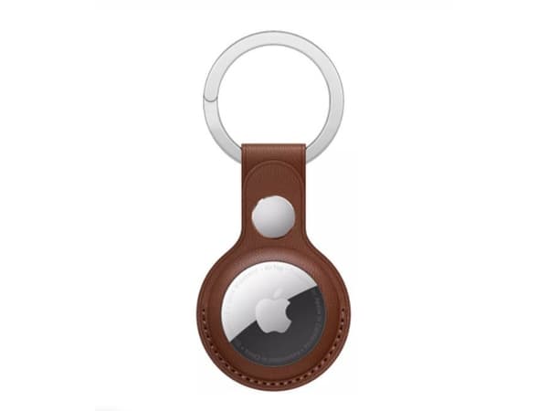 dbramante1928 Copenhagen - Nyckelring för anti-förlust Bluetooth-tagg - silver, mörk natur - för Apple AirTag