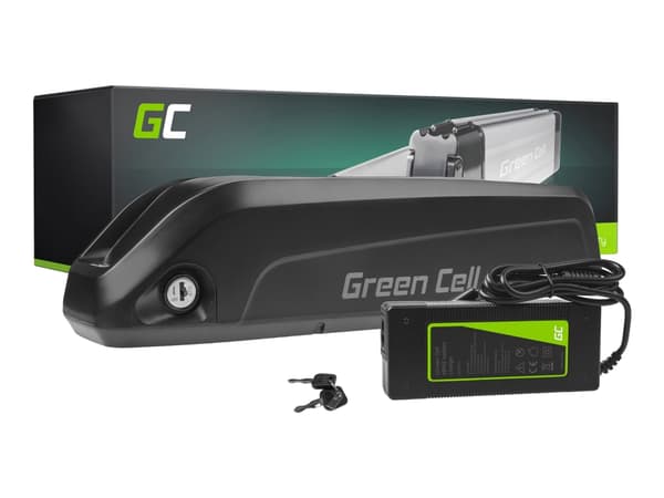 Green Cell Down Tube - Batteri + växelströmsadapter - Li-Ion - 13 Ah - 468 Wh (EC5)