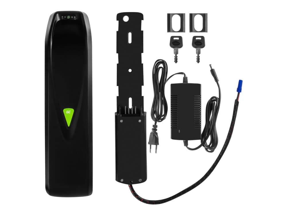 Green Cell PowerMove - Batteri - 36V, down tube + växelströmsadapter - Li-Ion - 14.5 Ah - 522 Wh (EC5)