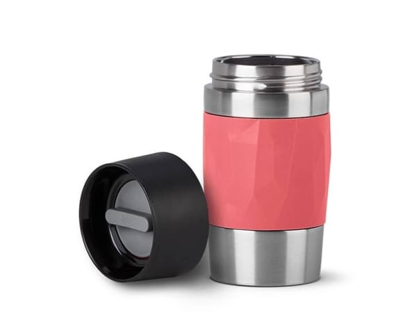 EMSA Travel Mug, Koral, Silikone, Rustfrit stål, Rustfrit stål, Polypropylen (PP), Kina, 0,3 ml