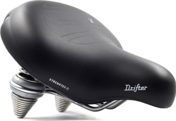 Selle Royal Sadel SELLEROYAL PREMIUM AVSLAPPET 90 grader DRIFTER STRENGTEX unisex gel + fjærer sortering (NY 2023)